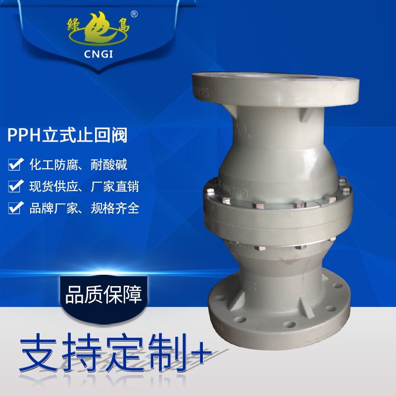 PPH vertical check valve